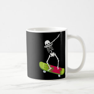 Mug Squelette de skateboard cool dabbing Vêtements de