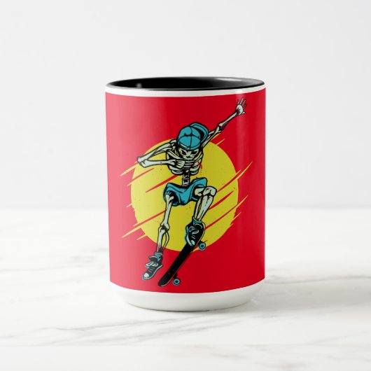 Mug Squelette de skater (Centre)