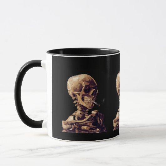 Mug Squelette de tabagisme par Van Gogh (Gauche)