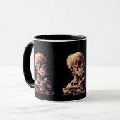 Mug Squelette de tabagisme par Van Gogh (Devant gauche)