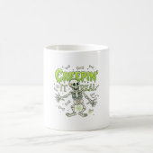 Mug Squelette de véritable araignée d'Halloween de cré (Centre)
