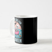 Mug Squelette d'été éffrayant en attente d'enfants (Devant gauche)