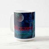 Mug Squelette d'Halloween à Graveyard (Devant gauche)