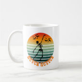 Mug Squelette d'Halloween jamais mieux danser la chauv (Gauche)