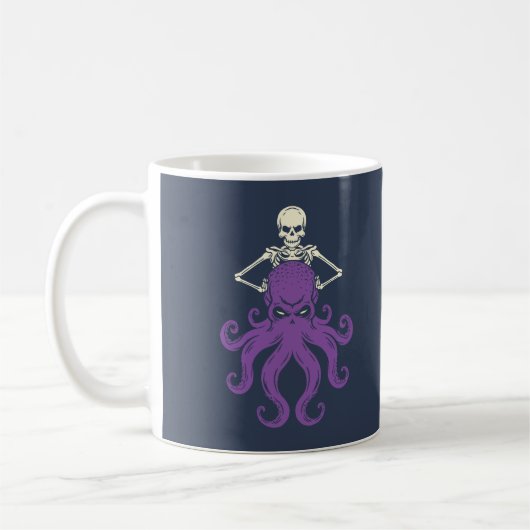 Mug Squelette d'Octopus (Gauche)