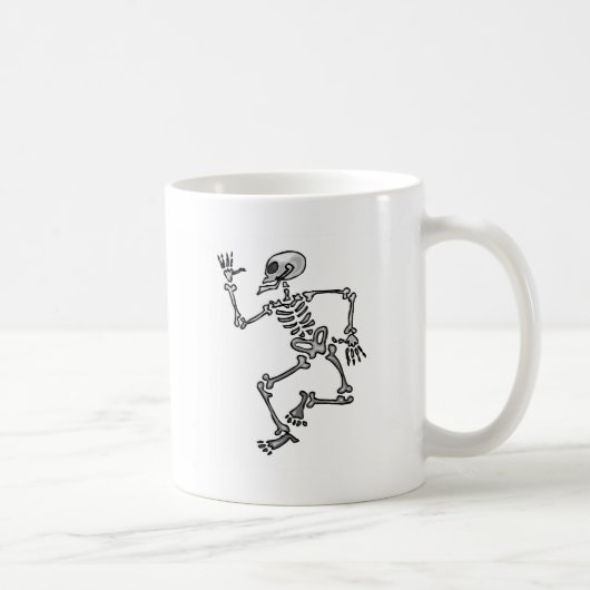 Mug Squelette drôle (Droite)