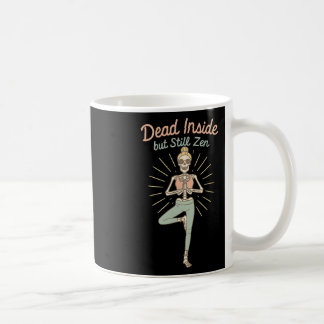 Mug Squelette drôle de méditation yoga mort à l'intéri
