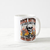 Mug Squelette drôle : Graphique sarcastique au plus ba (Devant droit)
