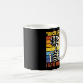 Mug Squelette Drôle Migraine Sensibilisation Mal de Tê (Devant droit)