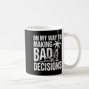 Mug Squelette drôle sur le chemin de la prise de mauva
