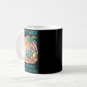 Mug Squelette drôle sur le chemin de la prise de mauva (Devant gauche)