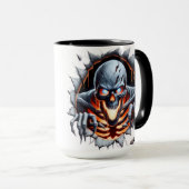 Mug squelette effrayant (Devant droit)