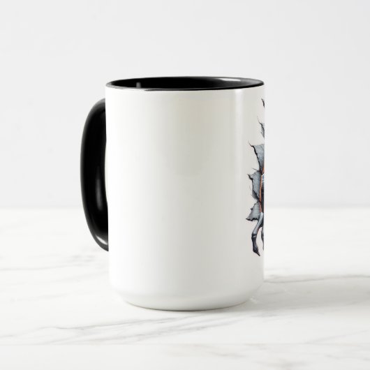 Mug squelette effrayant (Devant gauche)