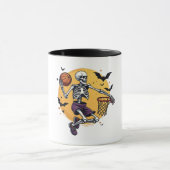 Mug Squelette éffrayant Dunking Basketball Graveyard H (Centre)