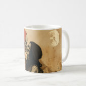 Mug Squelette en Love - Vintage dark (Devant droit)