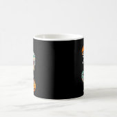 Mug Squelette faisant du cheval dansant Dab Dinosaure (Centre)