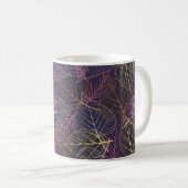 Mug Squelette feuille sans couture motif, arrière - pl (Devant droit)