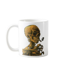 Squelette Fumer Van Gogh Art