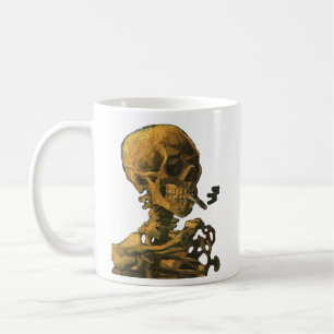 Mug Squelette Fumer Van Gogh Art