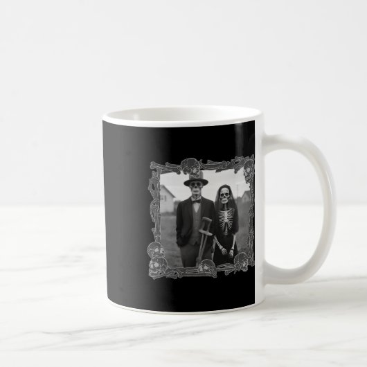 Mug Squelette gothique Costume d'Halloween (Droite)