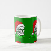 Mug squelette gothique de Noël père Noël (Devant droit)