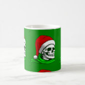 Mug squelette gothique de Noël père Noël (Centre)