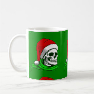 Mug squelette gothique de Noël père Noël