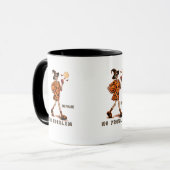 Mug Squelette Halloween - Pas de Pouls Pas de Problème (Devant gauche)