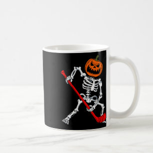 Mug Squelette Hockey sur glace Halloween Citrouille Ho