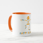 Mug Squelette humain heureux (Devant gauche)