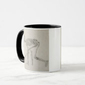 Mug Squelette humain : Vue latérale dans la posture de (Devant gauche)