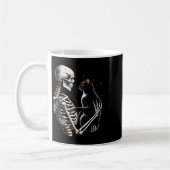 Mug Squelette Jouer Avec Un Chat Graphique Crâne Graph (Gauche)