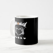 Mug Squelette main avec, Halloween Design (Devant gauche)