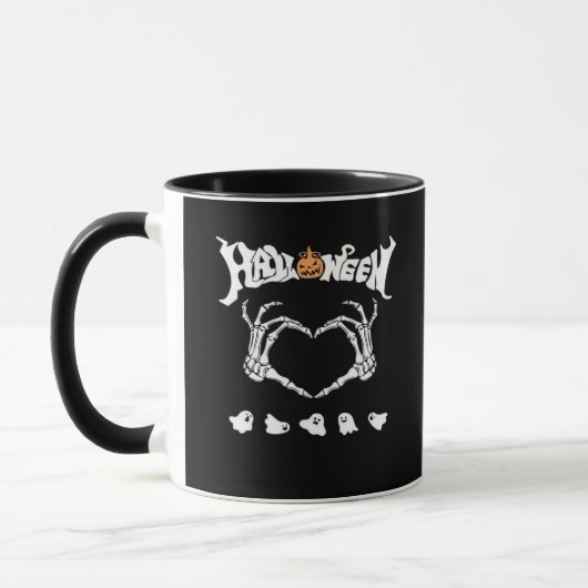 Mug Squelette main avec, Halloween Design (Gauche)