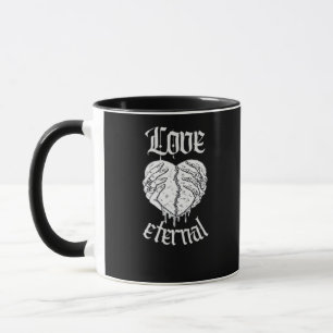 Mug Squelette Mains Coeur Gothique Classique