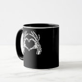 Mug Squelette Mains du coeur Signal Costume d'Hallowee (Devant gauche)