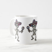 Mug Squelette Mexicain Coloré (Devant gauche)