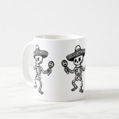 Mug Squelette Mexicain Dançant (Devant gauche)