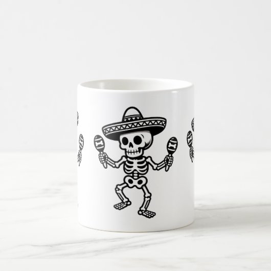 Mug Squelette Mexicain Dançant (Centre)