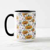 Mug Squelette mignon pour s'amuser à Halloween (Gauche)