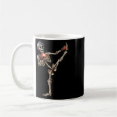 Mug Squelette Muay Thai Halloween Kickboxing Combattan (Gauche)