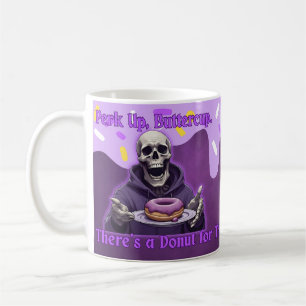 Mug Squelette Perk Up Buttercup
