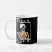 Mug Squelette que vous faites sentir Halloween moi viv (Gauche)