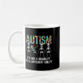 Mug Squelette qui Dab Not A Disability Sensibilisation (Gauche)