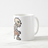 Mug Squelette Rétro 8-bits (Devant droit)