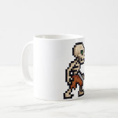 Mug Squelette Rétro 8-bits (Devant gauche)