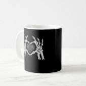Mug Squelette Ribs SIGNE DE COEUR MAIN (Devant gauche)