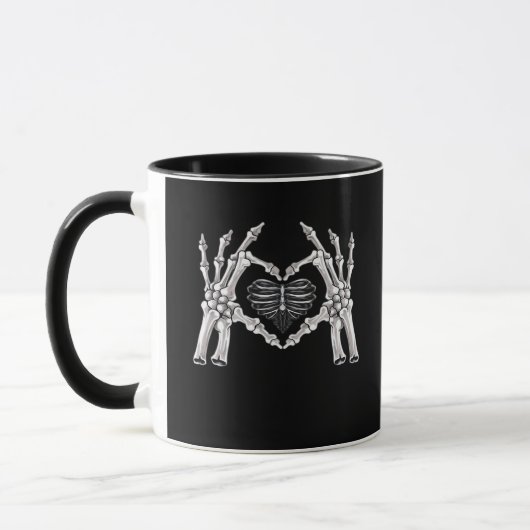 Mug Squelette Ribs SIGNE DE COEUR MAIN (Gauche)