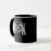 Mug Squelette Ribs SIGNE DE COEUR MAIN (Devant gauche)