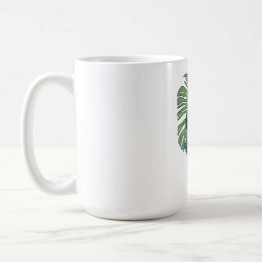 Mug Squelette Rose et Monstera (Gauche)